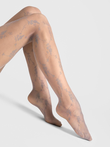 Collant Fiore Rosalia G6132 20 den fantasia floreale opachi eleganti