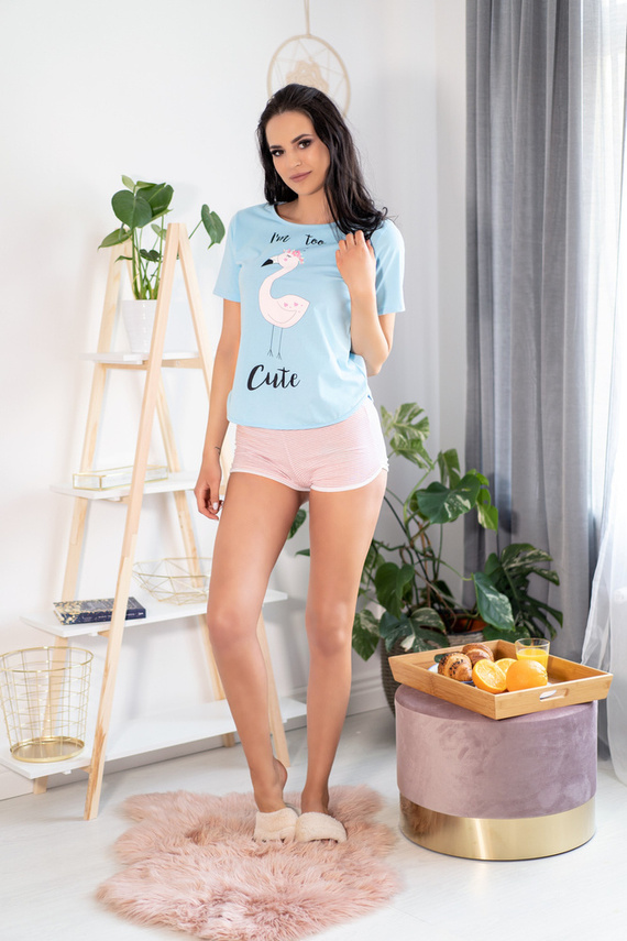 Cute Flamant 0304 LivCo Corsetti Moda Donna Pigiama