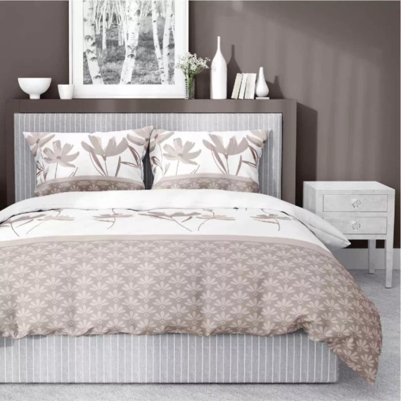 5489 B Detexpol Satin Stories beige biancheria da letto| 100% cotone, trama di raso, cerniera, confezione regalo