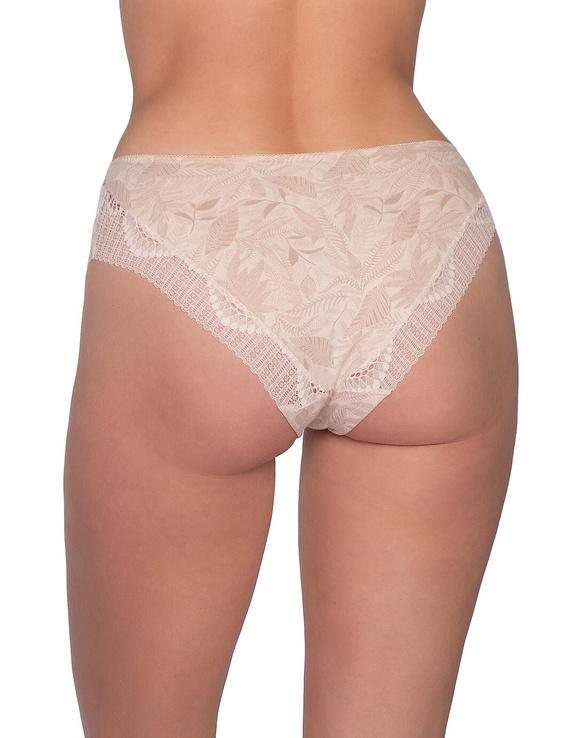 Slip donna L-1593 BI Lama cotone pizzo 2 pezzi comfort