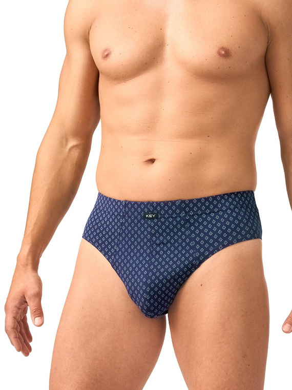 Slip da uomo Key MPP 913 B26 2 pezzi in cotone con motivo a rombi