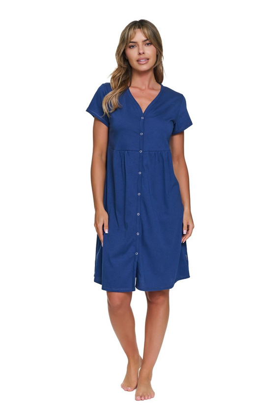 Camicia Premaman Doctor Nap 7547 100% Cotone per Allattamento Donna indigo