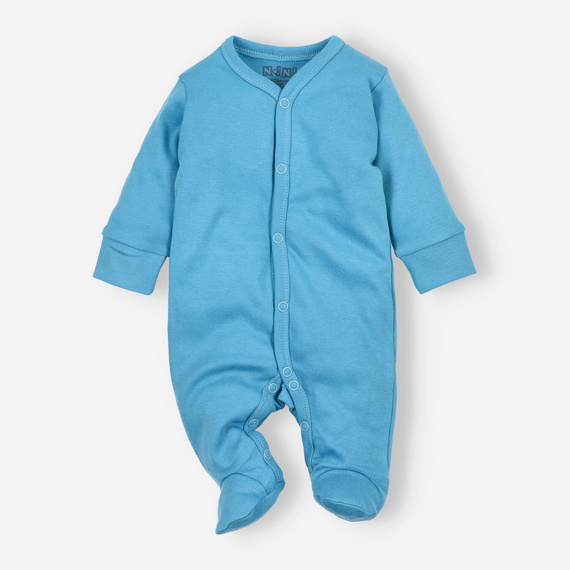 Pigiama intero neonato NINI ABN-3964 blu 100% cotone organico bambino