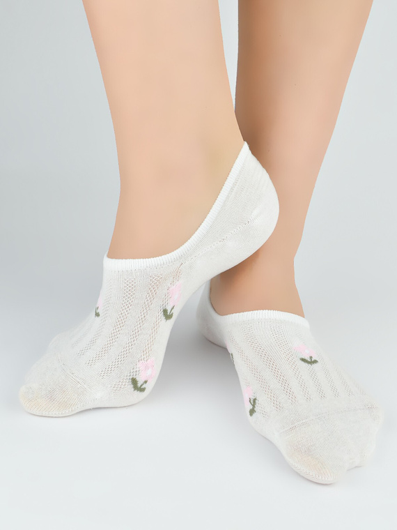 Calzini ballerina donna ST091 Noviti cotone invisibili silicone comfort