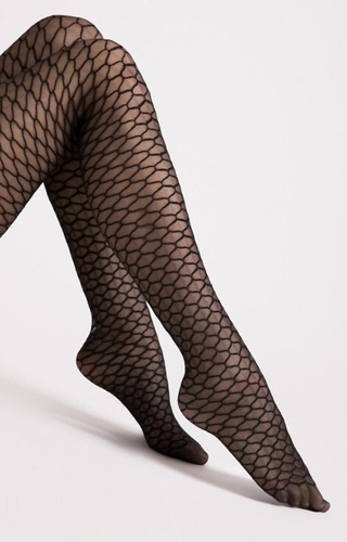 G 6126 Darla Collant Fiore 20 den nero - motivo geometrico, elegante