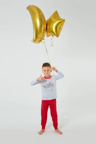 Pigiama Junak per un ragazzo a maniche lunghe e pantaloni Moda italiana - j.melange/rosso