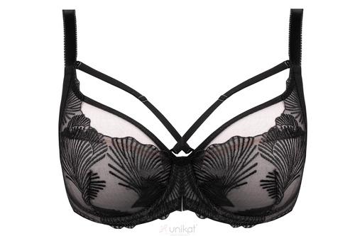 Reggiseno Sintra soft Unikat - elegante, nero e beige, con ferretto, taglio confortevole