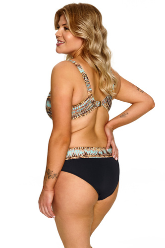 Reggiseno da bagno Big Lupoline Nicole top morbido plus size marrone
