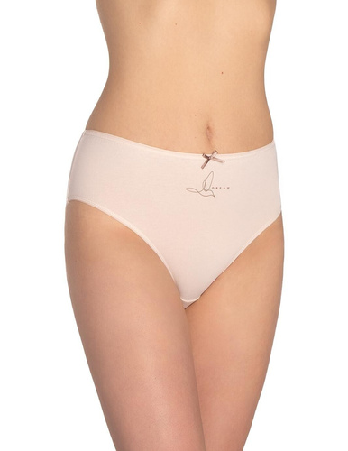 Mutandine da donna L-120BI-93 Lama rosa-grigio-cotone, confezione da 3, comode e classiche