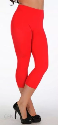 862 De Lafense Leggings 3/4 - rosso