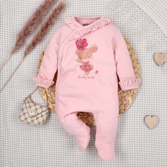 Tutina Nini 100%  Little Mouse cotone biologico per neonato