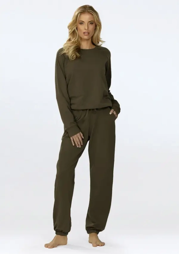 Completo sportivo donna Wenezja Dkaren – felpa e pantaloni, cotone