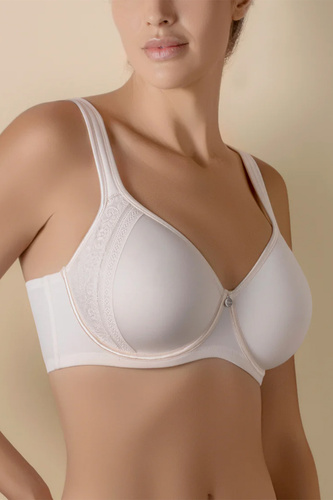 Reggiseno Spacer Mia Selene imbottito con ferretto e pizzo rosa rose