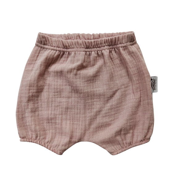 Baby Bloomers Just Muslin 40235R Makoma rosa - mussola 100% cotone, con elastico