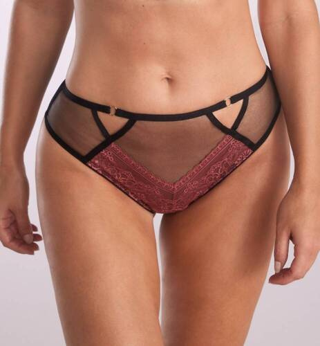 P-1107/2 Eva Mutandine da donna Kinga - nero-rosa