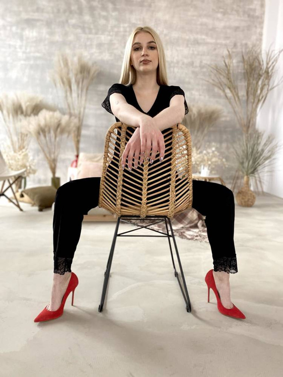 631 Milagros Pigiama da donna Forex - nero