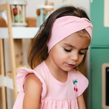 Fascia capelli bambina Eevi Cherry cotone elastica comoda