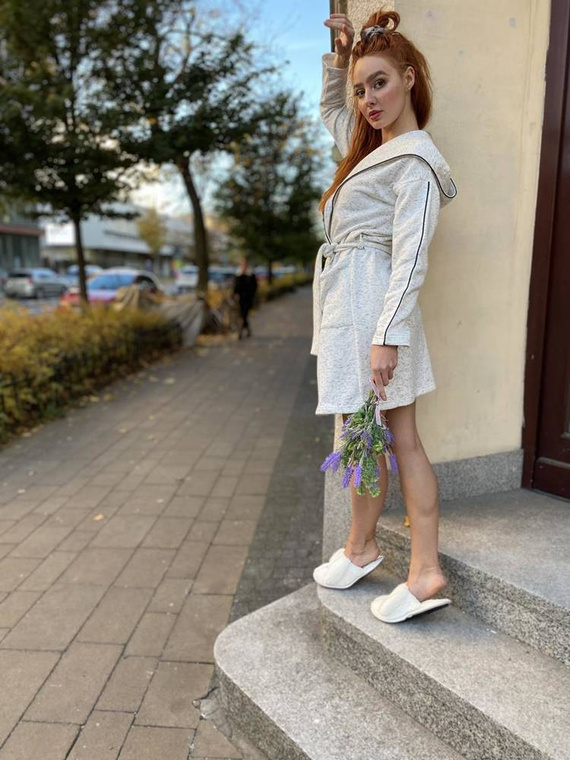 414 Vestaglia da donna Gianna Forex - melange