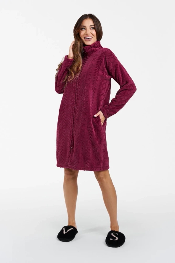 Rena Accappatoio da donna Italian Fashion - maroon
