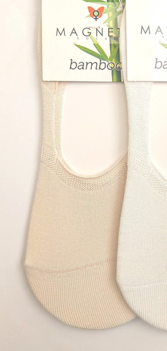 Calzini ballerina invisibili Bamboo Magnetis 251145 comfort beige