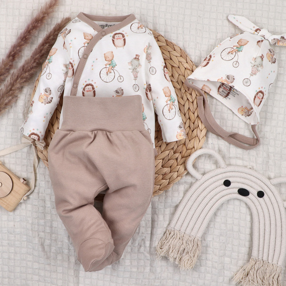 ABN-5581 Body a busta Circus di Nini - 100% cotone organico, chiusure senza nichel, made in Polonia