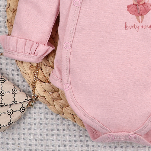 Body Nini Little Mouse 100% cotone biologico, prodotto in Polonia