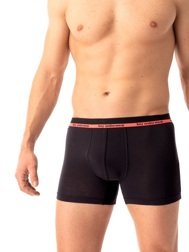 Boxer da uomo Key MXH 287 nero - bambù, morbido e traspirante