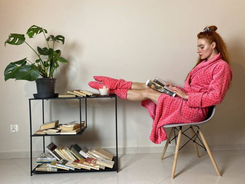 548 Melanie Vestaglia lunga da donna Forex - lampone