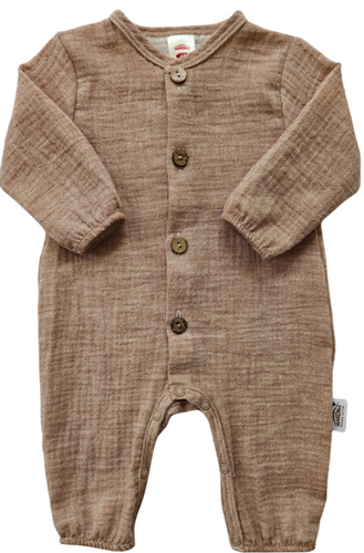 Just Muslin pajacifier 02235BSL Makoma latte- leggero, traspirante, 100% cotone