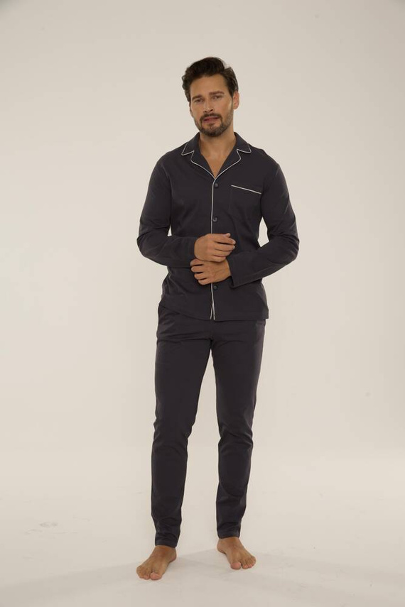 729 Norberto Pigiama da uomo De Lafense - grafite