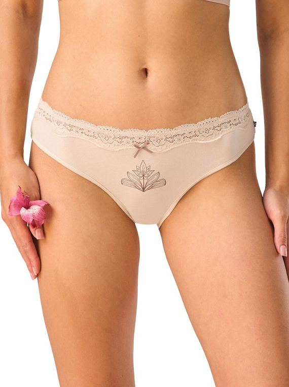 Slip Mini Bikini Key LPR 505 B26 A2 2-Pezzi in Cotone con Pizzo
