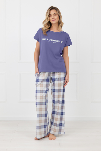 Pigiama donna Rima Italian Fashion 100% cotone pantaloni lunghi