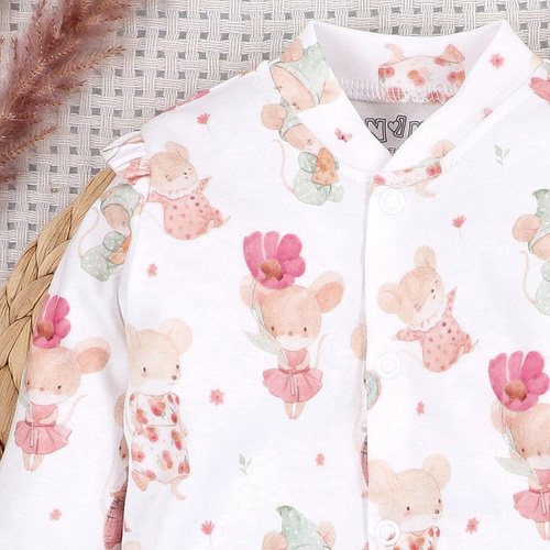 Tutina Nini 100%  Little Mouse cotone biologico per neonato