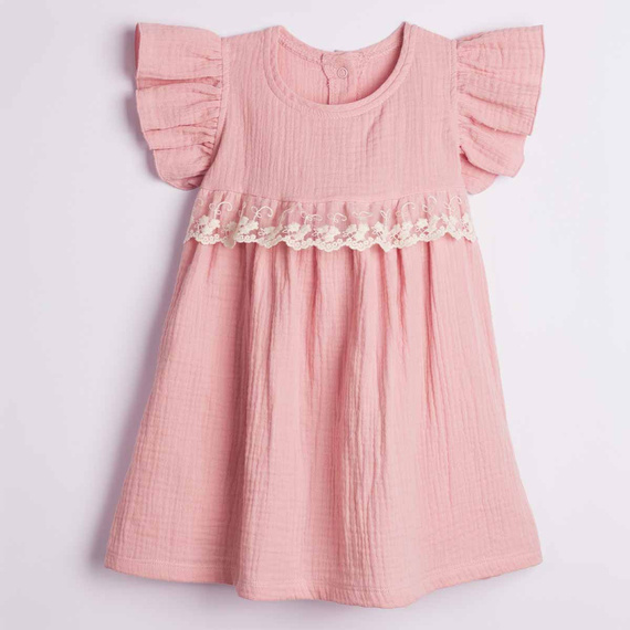 Nicol 224256 Abito in Mussola per Bambina 100% Cotone per l'Estate
