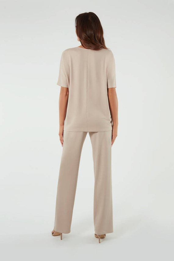 Soler Pantaloni lunghi donna Moda italiana - beige