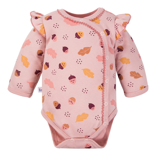 Fluffy Tails busta per il corpo del bambino Eevi - Rosa, manica lunga, con fronzoli