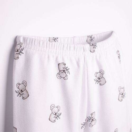 223036 Pigiama bambini Figo Nicol 100% cotone bianca con polsini