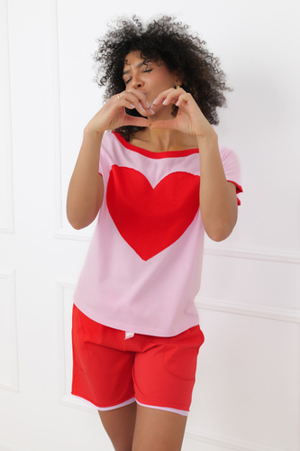 Pigiama Sabrina Italian Fashion 100% cotone – manica corta, shorts