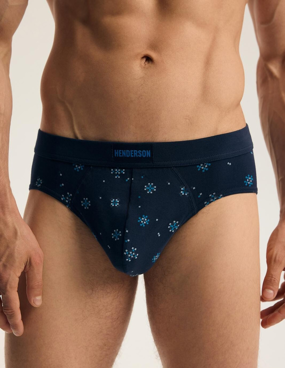 Slip da uomo Henderson Faro 45789 2-Pezzi Blu navy 93% Cotone