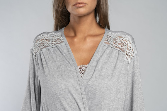 Samaria Robe Moda Italiana manica 3/4 - grigio