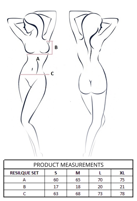 Resilque Set Tomato Red Passion red - Set di lingerie elegante per donne