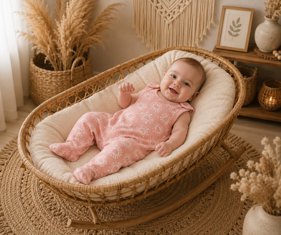 Pigiama neonato Mamatti SC16330 rosa con cuoricini in cotone