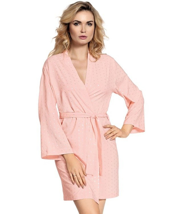 411 Accappatoio corto Forex da donna Jeanne - Salmone