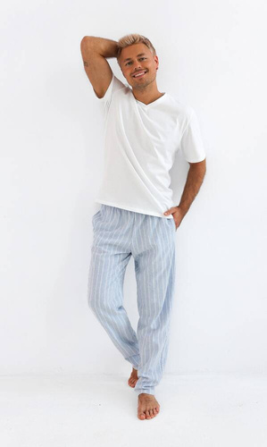 Pigiama da uomo David Sensis - perla