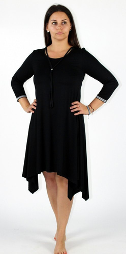 439 Abito da notte Nice De Lafense - eleganza femminile e comfort durante il sonno - nero