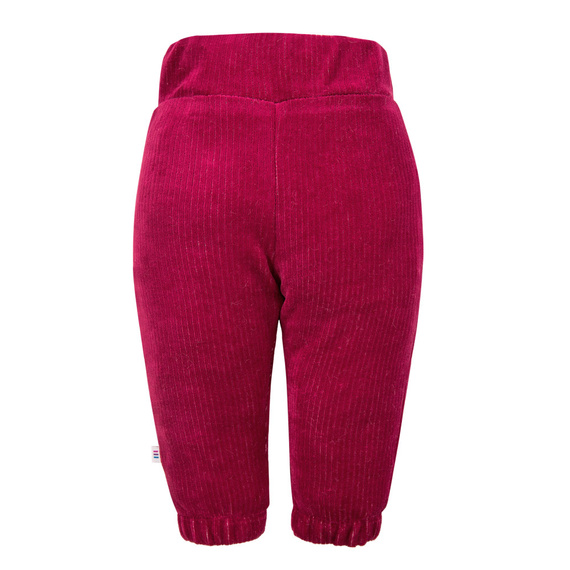Pantaloni in velluto Fluffy Tails per bambina Eevi- maroon, con tasche