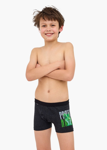 Boxer bambino in cotone 700/153 Protect 2 graphite confortevole e traspirante