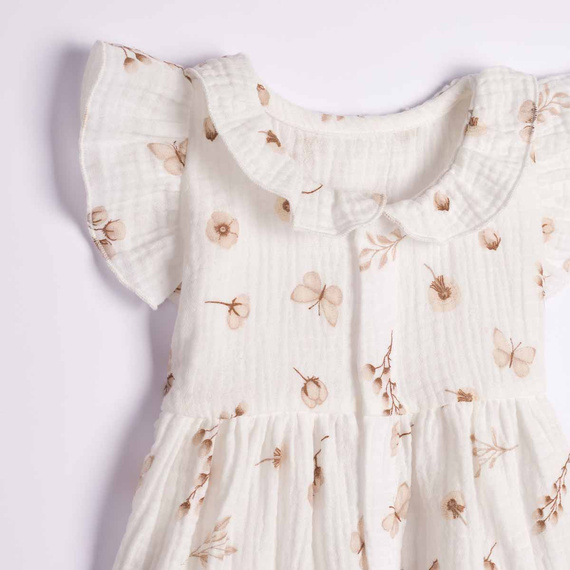 Nicol 224240 Abito in Mussola per Bambina 100% Cotone per l'Estate
