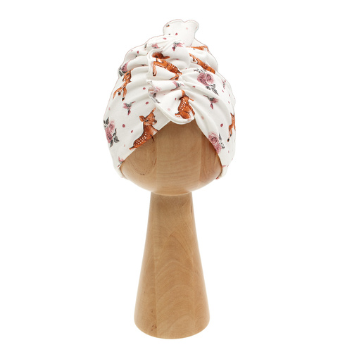 216055 Lala Cap Nicol - turbante in cotone stampato, fodera in cotone con elastan
