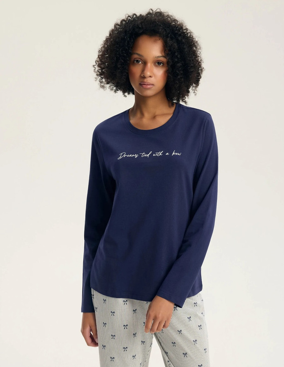Henderson Gaela 45430 Pigiama Donna Lunga 100% Cotone con Stampa